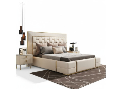 Luxus Schlafzimmer Bett Polster Design Luxus Doppel Betten Möbel Neu