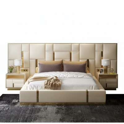 Luxus Schlafzimmer Bett Polster Design Luxus Doppel Hotel Betten Neu