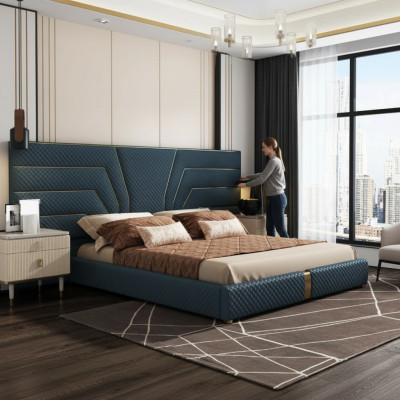 Luxus Schlafzimmer Bett Doppel Betten Design Möbel Bettrahmen Hotel