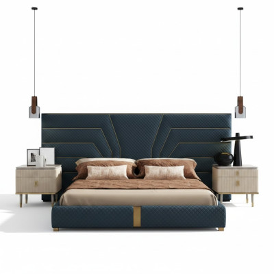 Luxus Schlafzimmer Bett Doppel Betten Design Möbel Bettrahmen Hotel