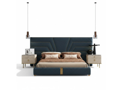 Luxus Schlafzimmer Bett Doppel Betten Design Möbel Bettrahmen Hotel