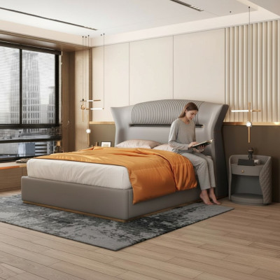 Schlafzimmer Bett Polsterbett Doppelbett Design Luxus Doppel 180x200
