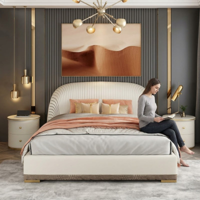Luxus Doppelbett Betten Schlafzimmer Möbel Design Hotel Einrichtung