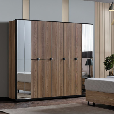 Kleiderschrank Schränke Schrank Design Holz 246 cm Modern Möbel Neu