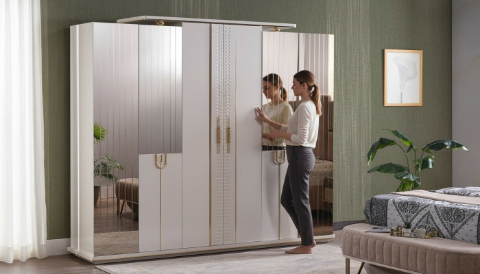 Kleiderschrank Design Luxus Schrank Modern Stil Schränke Schlafzimmer Möbel Neu