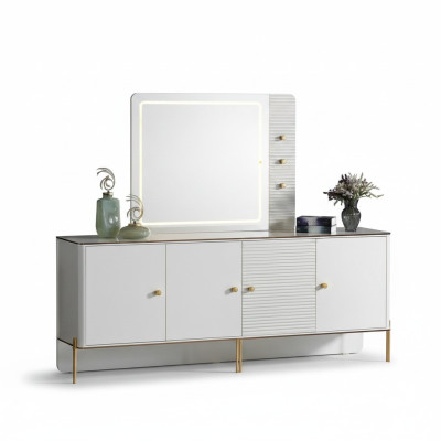 Sideboard Anrichte Luxus Garnitur Kommode Holz Kommoden Modern