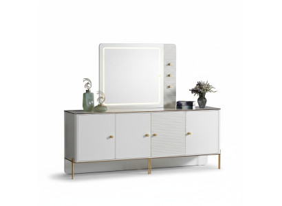 Sideboard Anrichte Luxus Garnitur Kommode Holz Kommoden Modern