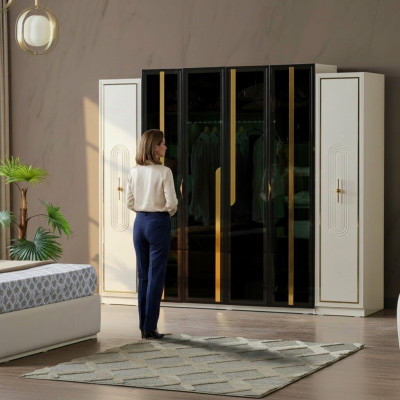 Kleiderschrank Schränke Schrank Design Holz Kinderzimmer Modern Möbel Neu