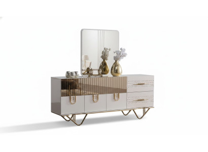 Anrichte Schrank Hochglanz Möbel Holz Luxus Kommode Sideboard