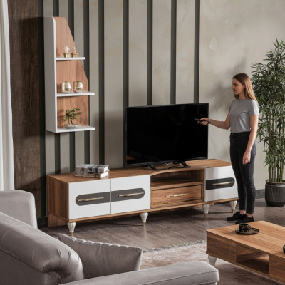 Modern rtv Regal Sideboard Kommode Lowboard Fernseh Ständer Schrank Möbel