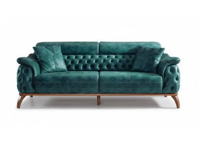 Luxus Chesterfield 3 Sitzer Designer Sofa Couch Polster Couchen Textil Neu