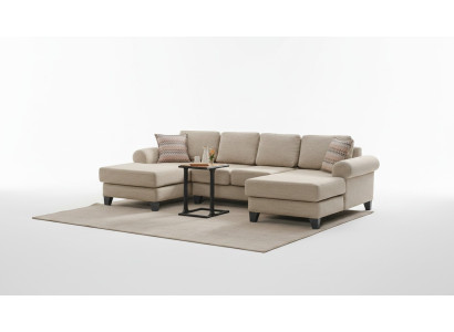Wohnlandschaft Ecksofa U-Form Couch Sitz Polster Sofa Luxus Möbel Sofas modern