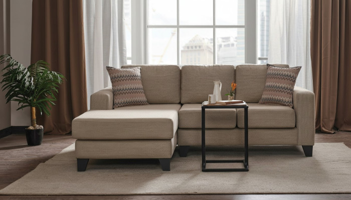 Ecksofa L-Form Textil Eckcouch Sofa Polster Premium Couch Möbel Sofas Couchen