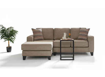Ecksofa L-Form Textil Eckcouch Sofa Polster Premium Couch Möbel Sofas Couchen