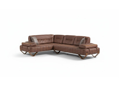Ecksofa Wohnlandschaft Farbe Braun L-Form Sofa Neu Wohnzimmer Ecksofa Luxus Neu