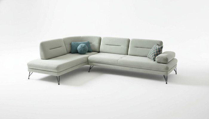 Ecksofa Wohnlandschaft Farbe Grau L-Form Sofa Neu Wohnzimmer Ecksofa Luxus Neu