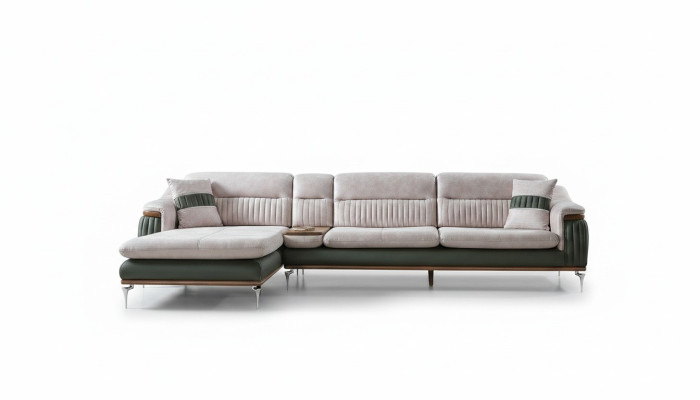 Wohnlandschaft Ecksofa L-Form Couch Sitz Polster Sofa Luxus Möbel Sofas modern