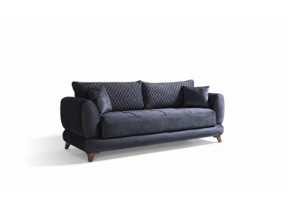 Dreisitzer Couch mit Schlaffunktion Sofa Bett Klappcouch Textil Sofas Couchen