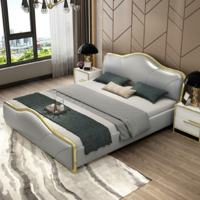 Schlafzimmer Bett Polster Design Luxus Doppel Hotel Betten Holz Möbel