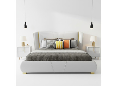 Bett Polster Design Luxus Doppel Hotel Betten Schlaf Zimmer Holz Möbel