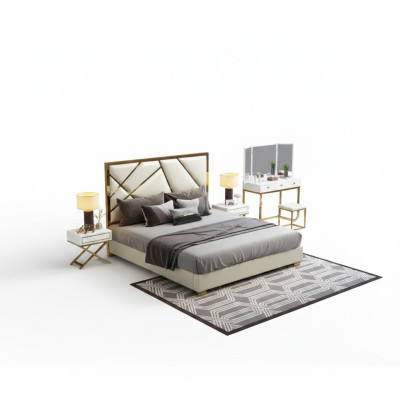 Bett Polster Design Luxus Doppel Hotel Betten Schlaf Zimmer 180x200cm