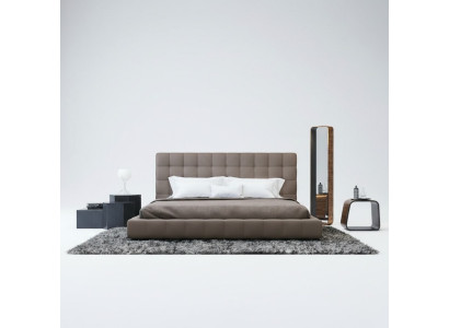 Modernes Gestell Luxus Schlaf Zimmer Bett Hotel Design Grau Doppel
