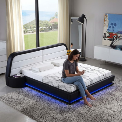 Luxus Schlafzimmer Bett Polster Design Luxus Doppel Modernes Betten