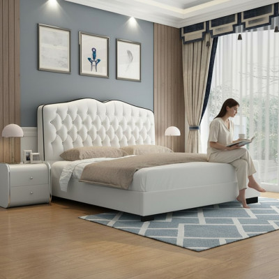 Chesterfield Bett Polsterbett Doppelbett Betten Designer Luxus Bett Neu