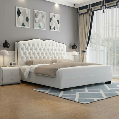 Chesterfield Bett Polsterbett Doppelbett Betten Designer Luxus Bett Neu
