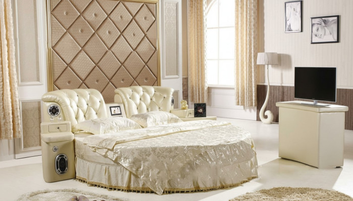 Rundes Bett Rund Design Betten Doppel Luxus Hotel Gestell Schlaf Zimmer