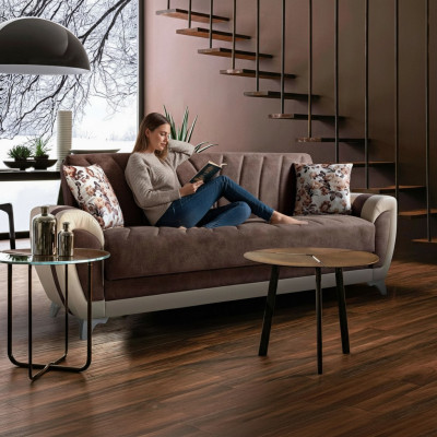Luxuriöses Wohnzimmer Sofa 3 Sitzer Relax Sofa Modern 225cm Luxus Sofa Neu