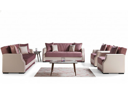 Luxus Sofagarnitur Komplett Couch Sofa Modern Garnitur Wohnzimmer Relax 3+2+1+1 Neu
