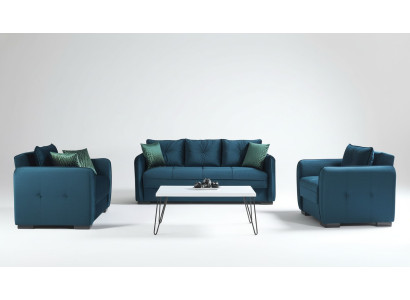 Schlafsofa Garnitur Sitzpolster Sofagarnitur Couch 3+2+1 Sitz Couchen Sofas