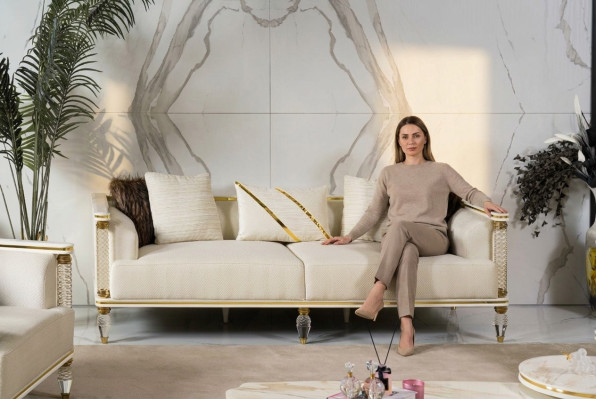 Sofa 3 Sitzer Design Sofas Polster Couchen Relax Sitz Möbel Modern Relax