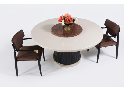 Esszimmer set Modern Esstisch + 4x Stühle Tisch Holz Polsterstuhl 5tlg. Neu