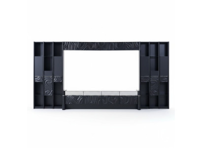 Wohnwänd TV Wand Holz Modern Stil Regal Wohnzimmer Möbel Schrank rtv tv Ständer