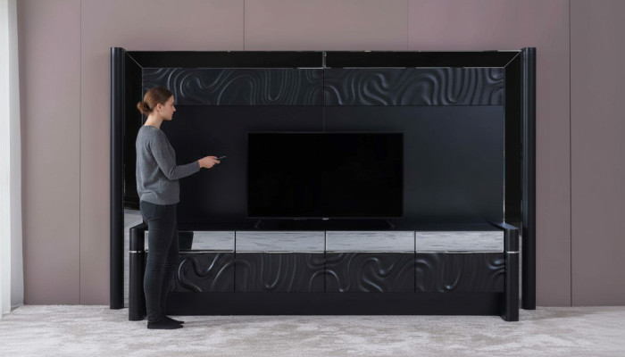 Holzmöbel Modern Wohnwänd Designer Wohnzimmermöbel TV-Ständer Wandschrank