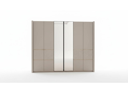 Kleiderschrank Schrank Luxus Schlafzimmer Schränke Möbel Taupe Holz