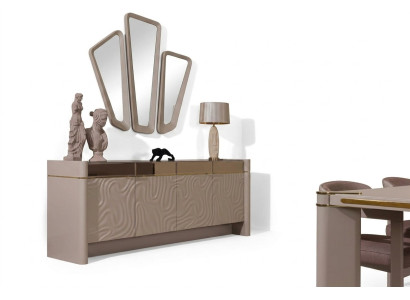 Sideboard Anrichte Luxus Garnitur Kommode Holz Kommoden Modern 225cm