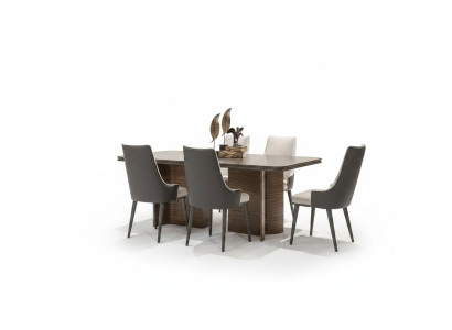 Esszimmer Set Luxus 6x Stühle Esstisch Essgruppe Garnitur Lehnstühle Modern