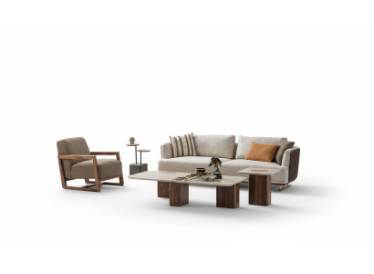 Luxus Sofagarnitur Set Wohnzimmer Sofagarnitur 3+1 Couchtisch Beistelltisch