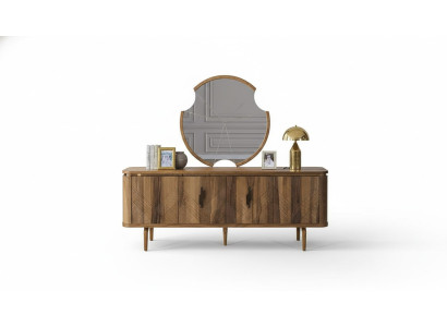 Sideboard Spiegel Wohnzimmer Designer Luxus Kommoden Modern Braun Neu