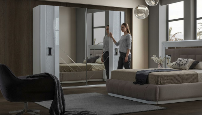 Designer Schlafzimmer Kleiderschrank Luxus Modern Schrank Neu Möbel
