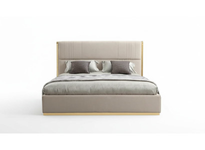 Bett Möbel Beige Schlafzimmer Möbel Design Betten Luxus Möbel Modern Holz Neu