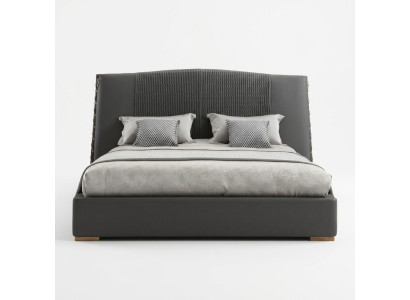 Luxus Bett Holz Betten Bettrahmen Grau Doppel Bettgestell Betten Doppelbetten-
