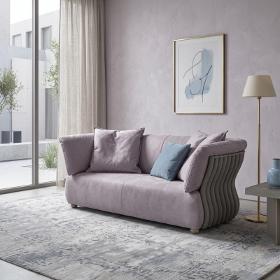 Sofa 2 Sitzer Designer Sofa Couch Polster Sofas Couchen Stoff Textil Neu
