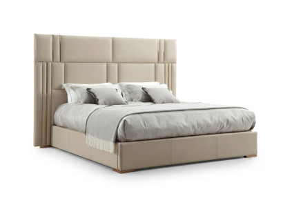 Luxus Schlafzimmer Bett Designer Möbel Doppelbett Weiß Textil Holz Neu