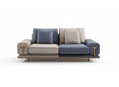 Luxus Wohnzimmer Sofa 3 Sitzer Polstersofa Textil Sitz Design Couch Modern