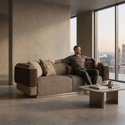 Dreisitzer Sofa Design Couch Polstermöbel Wohnzimmer Einrichtung Modern Design