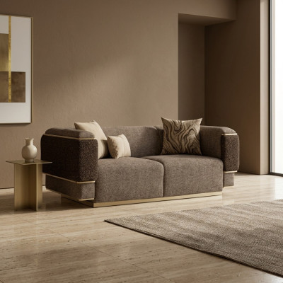 Wohnzimmer Sofa Zweisitzer Luxus Einrichtung Polster Textil Design Polstermöbel